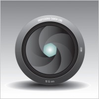 Video Camera Lens Vector