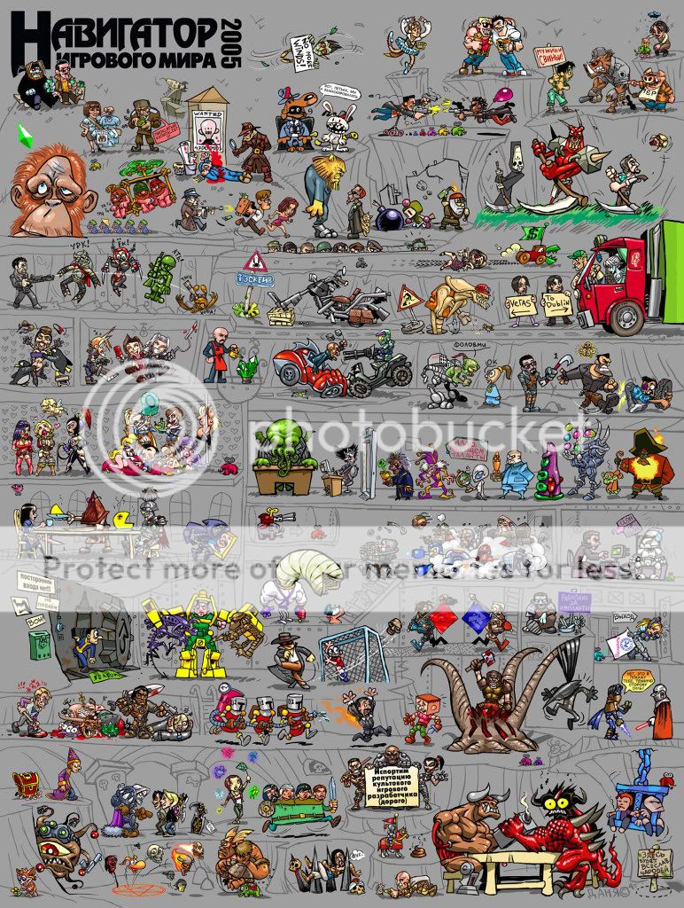 Video Game Characters Collage