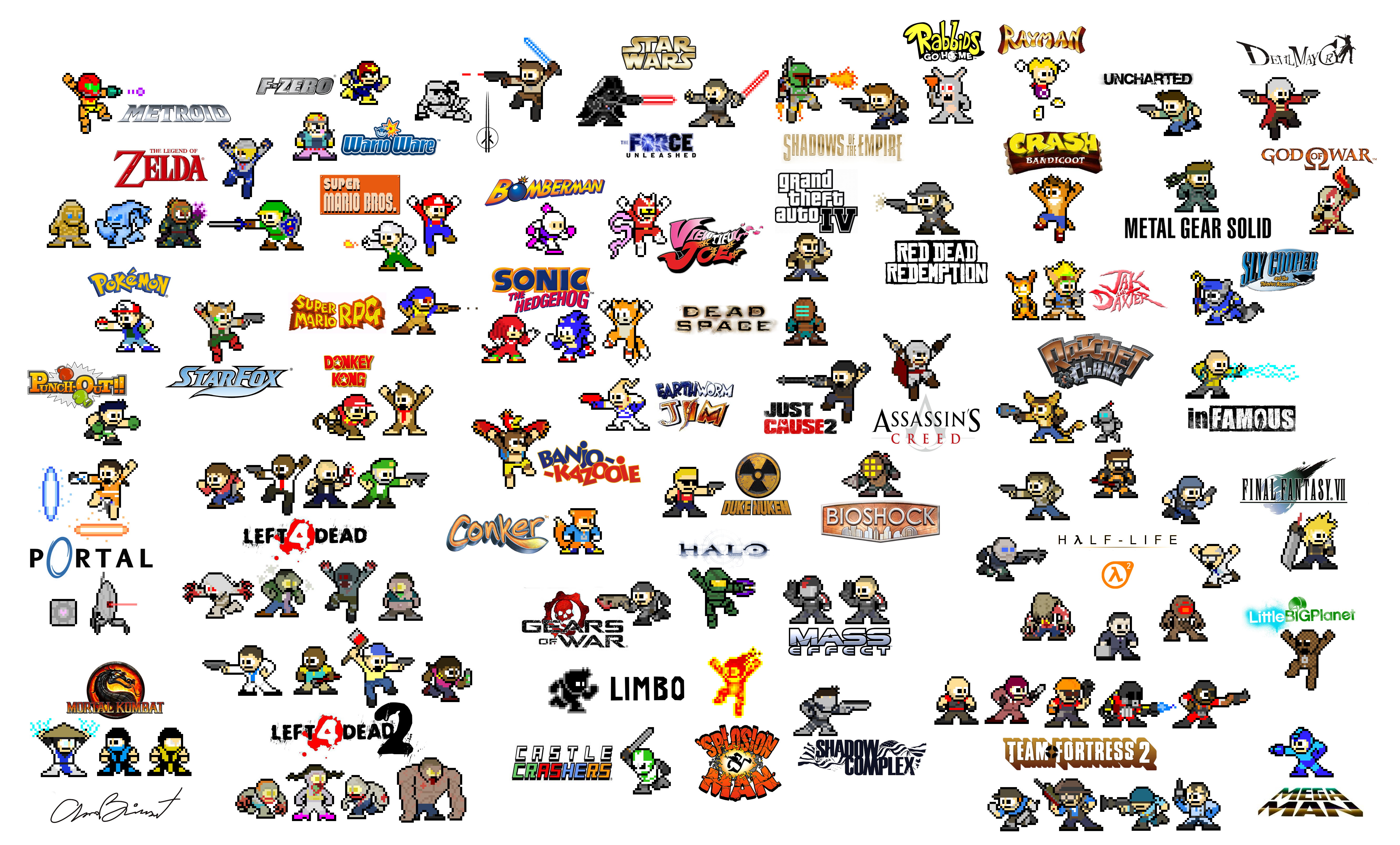 Video Game Characters Wallpaper