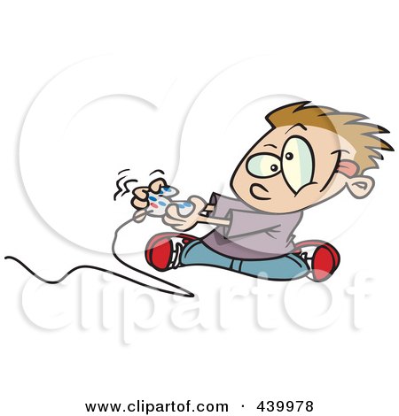 Video Game Controller Cartoon