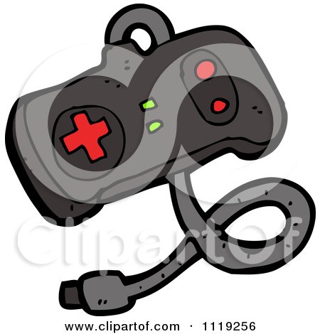 Video Game Controller Cartoon