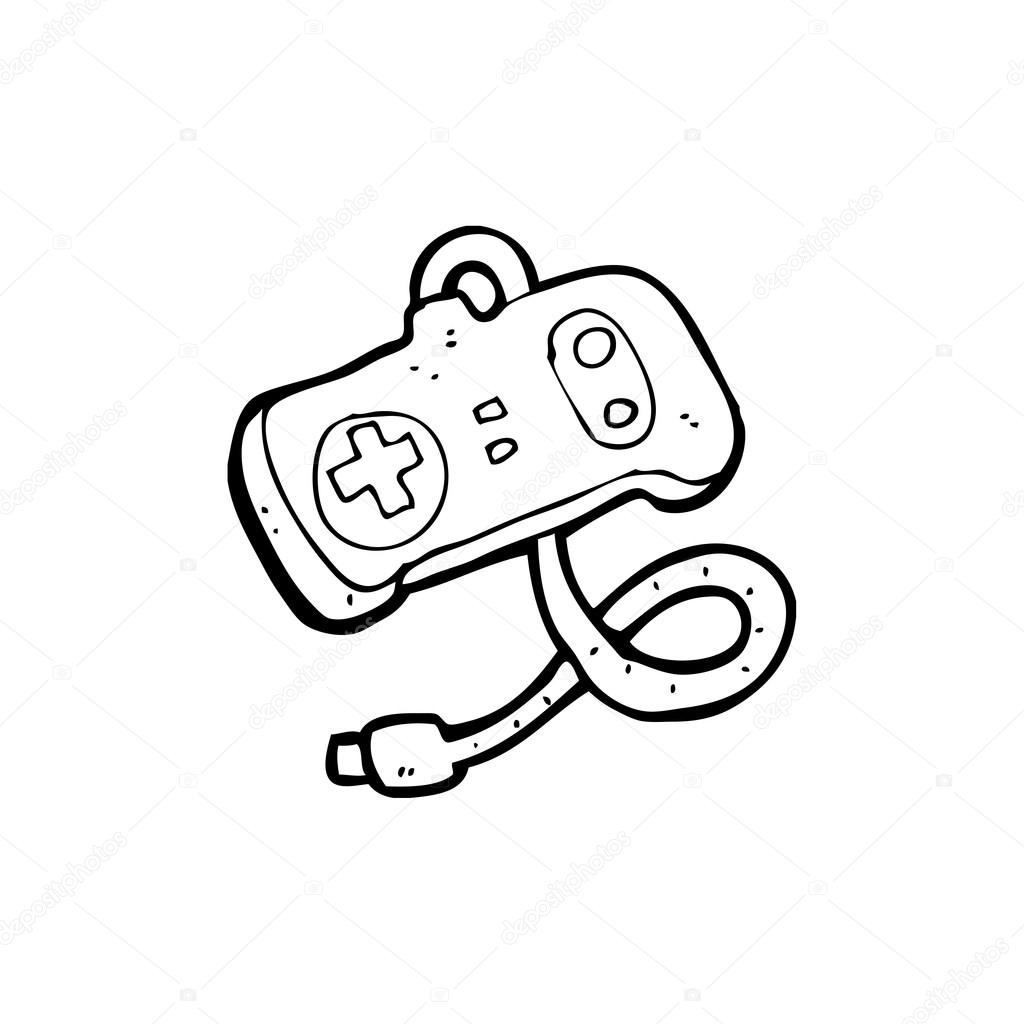 Video Game Controller Cartoon