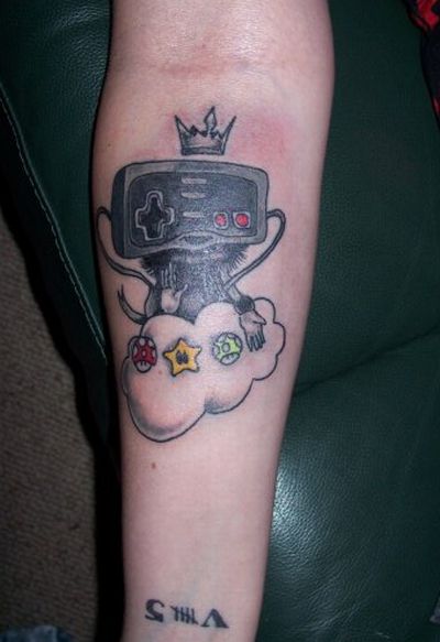 Video Game Controller Tattoo