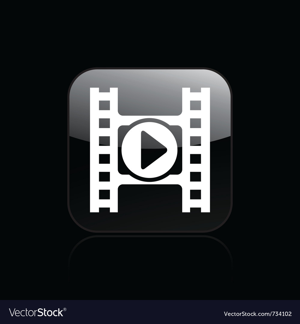 Video Player Icon Vector