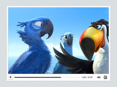 Video Player Interface Psd