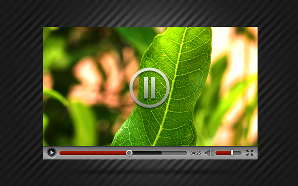 Video Player Psd