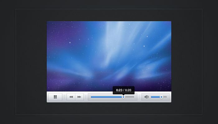 Video Player Psd