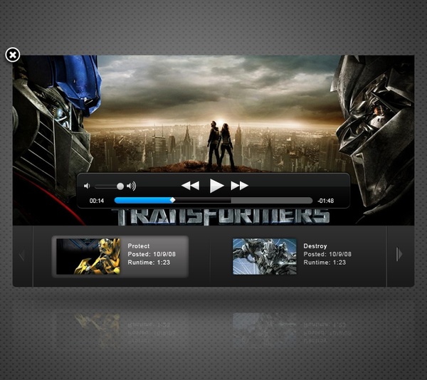 Video Player Psd Download