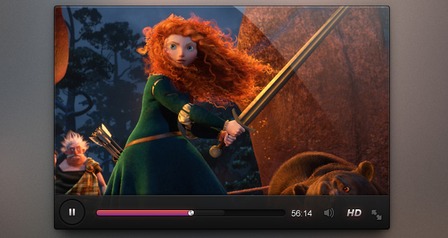 Video Player Psd Template