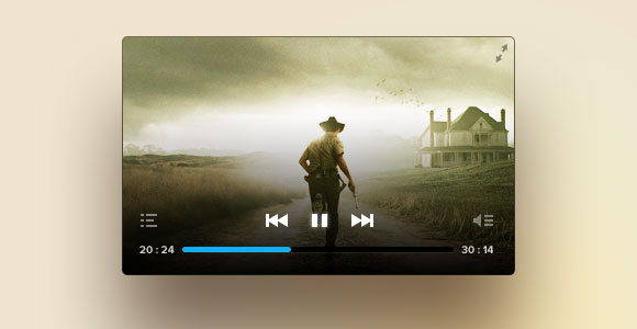 Video Player Psd Template