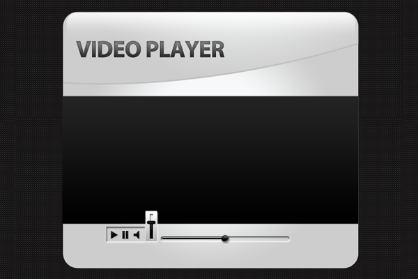 Video Player Skin Psd