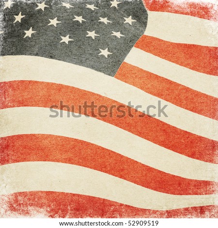 Vintage Us Flag Background