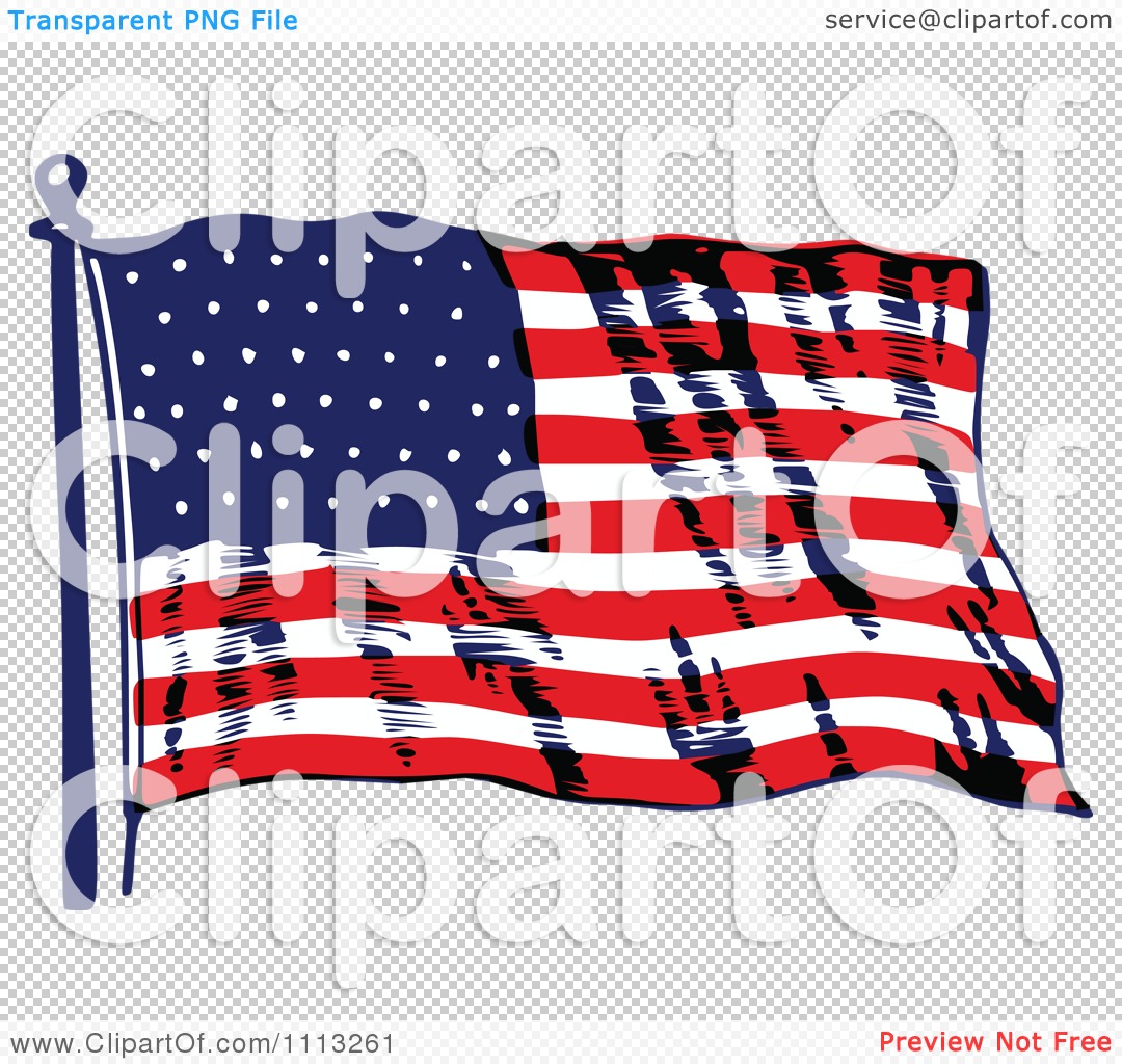 Vintage Us Flag Clip Art