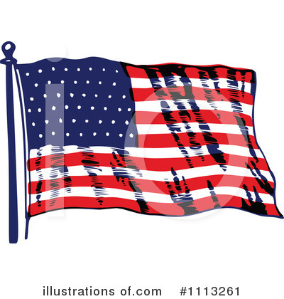 Vintage Us Flag Clip Art