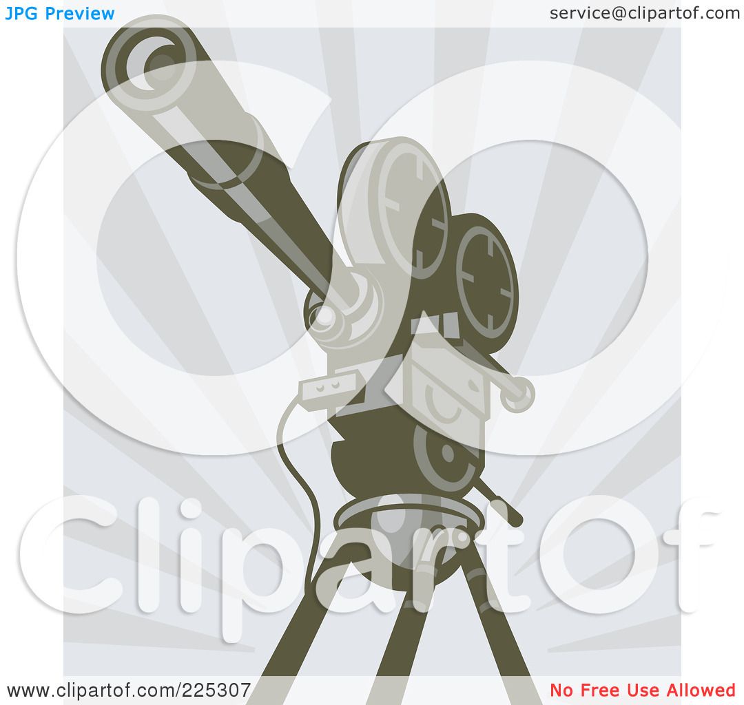 Vintage Video Camera Clip Art