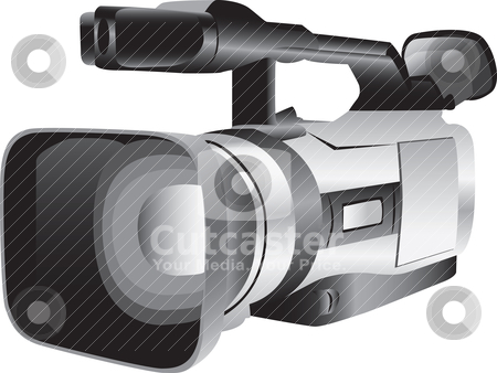 Vintage Video Camera Clip Art