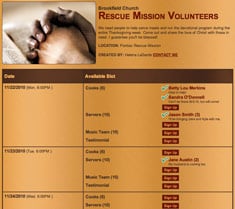 Volunteer Sign Up Sheet Template Free