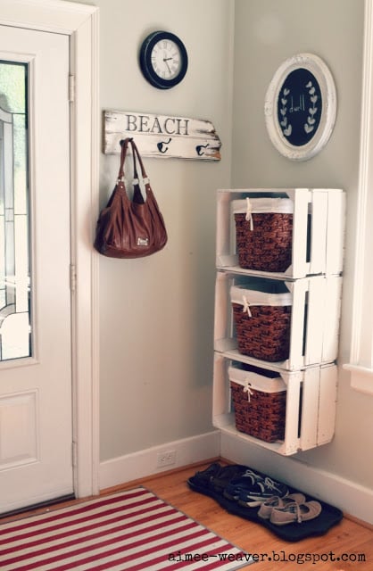 Wall Shelves With Baskets