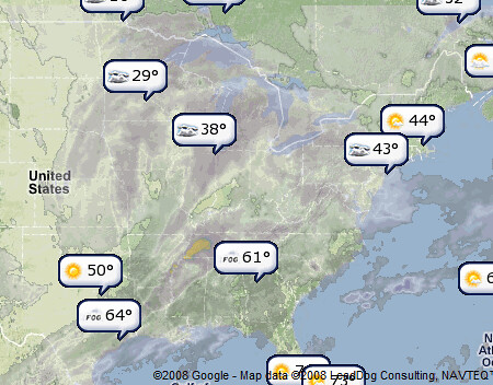 Weather Channel Map