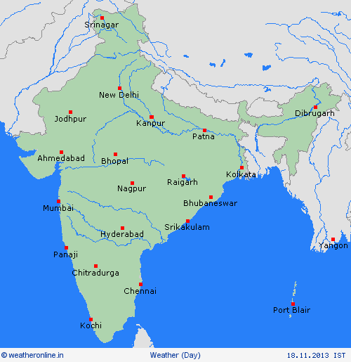 Weather Forecast Map India