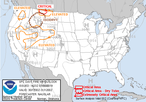 Weather Forecast Map Storm