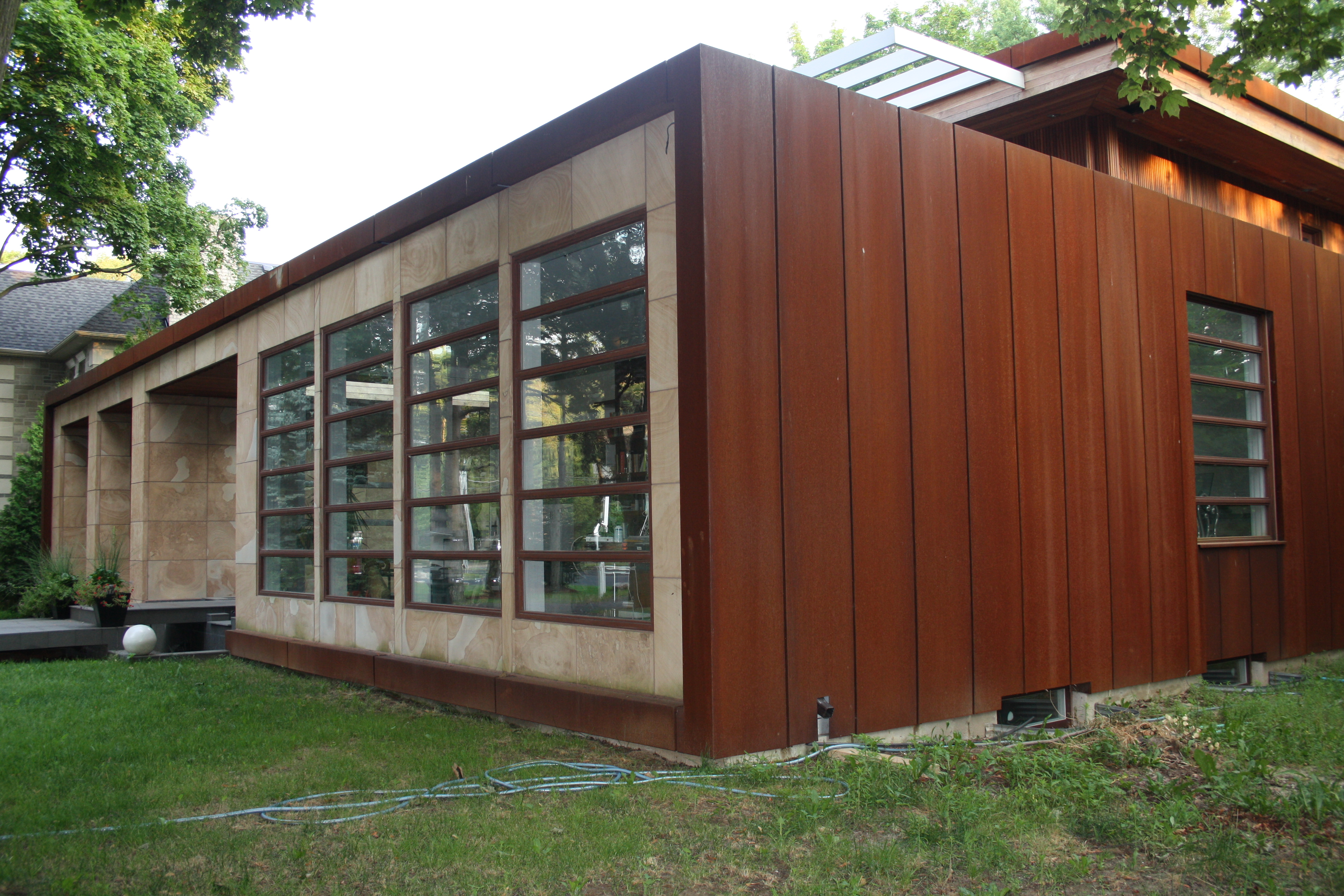 Weathering Steel Siding