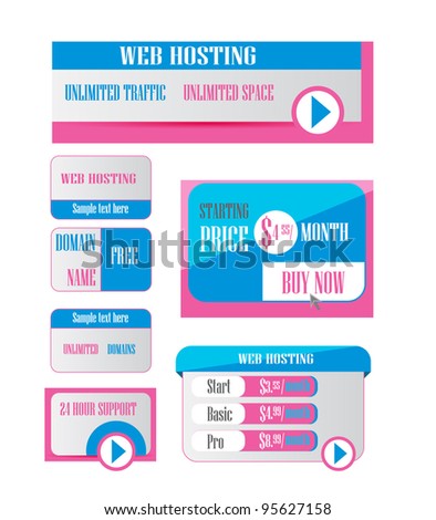 Web Hosting Banner Green