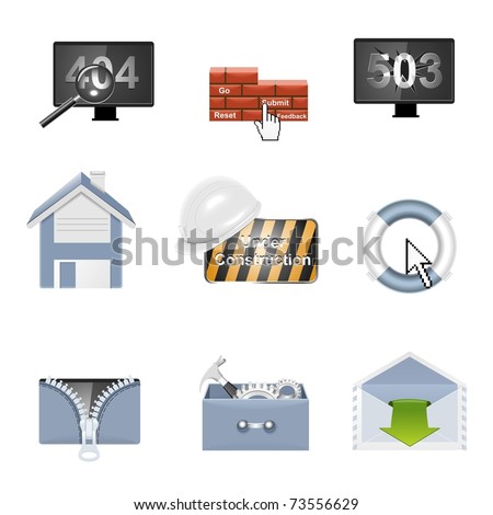 Web Hosting Icon Set