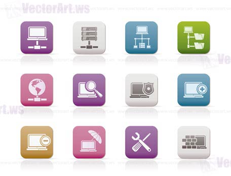 Web Hosting Icon Set