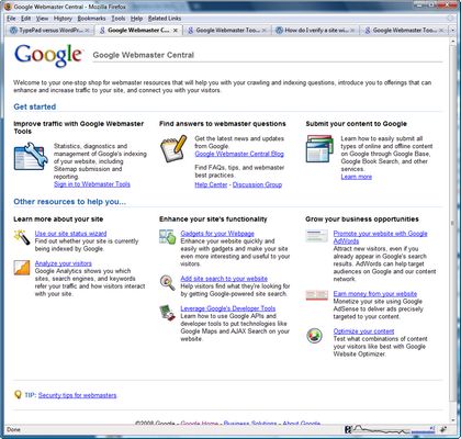 Webmasters Tools