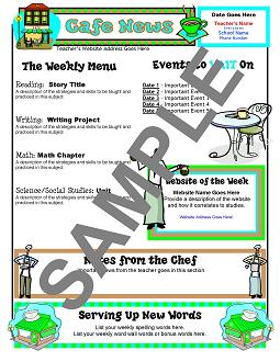 Weekly Newsletter Templates For Teachers