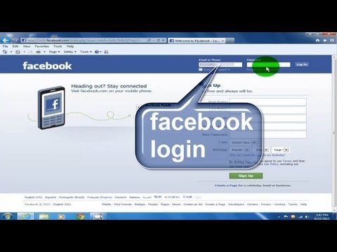 Welcome To Facebook Login Screen