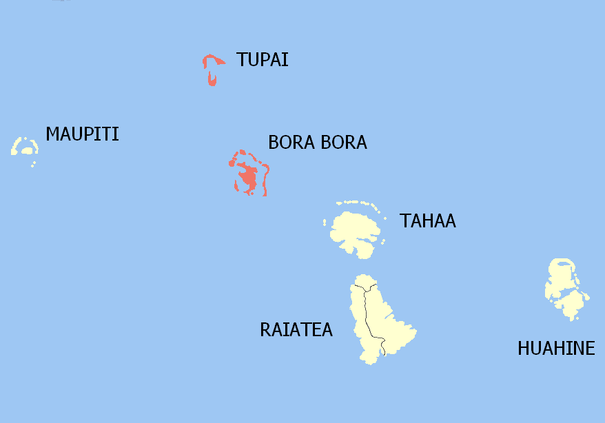 Where Is Bora Bora Located On A Map