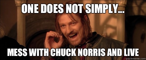 Where Is Chuck Norris Live