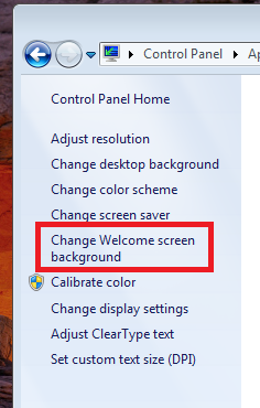 Windows 7 Logon Screen Wallpaper Changer