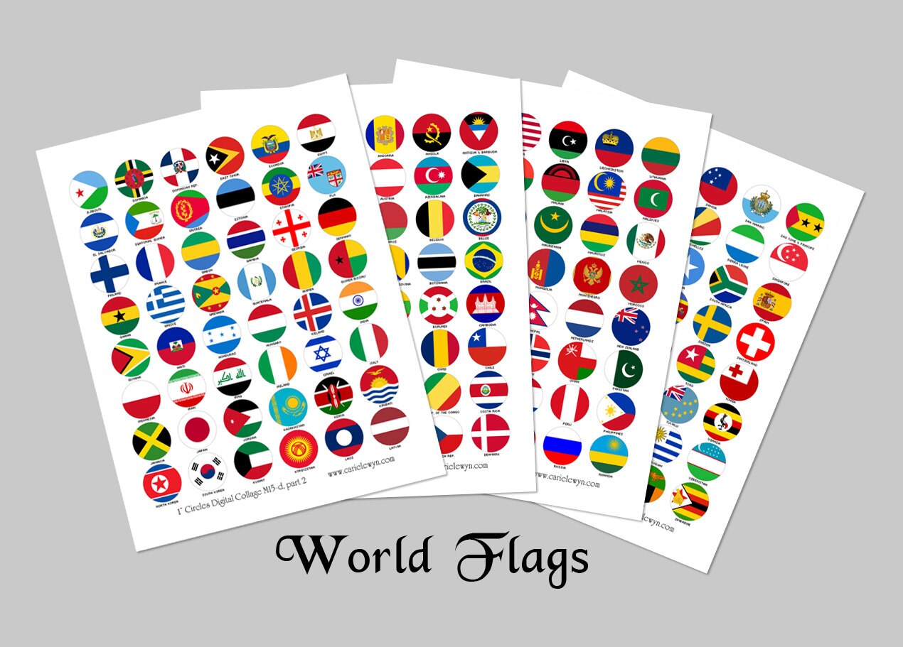 World Flags Pictures Printable