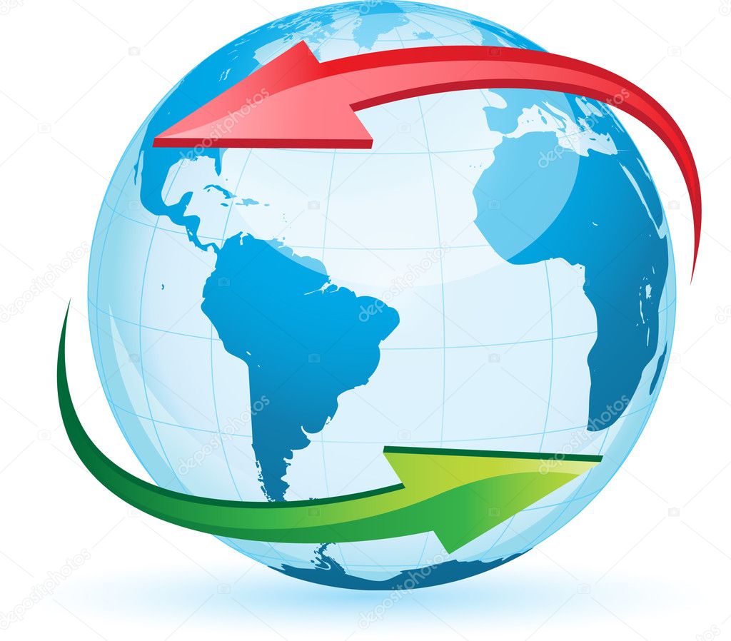 World Globe Map Labeled