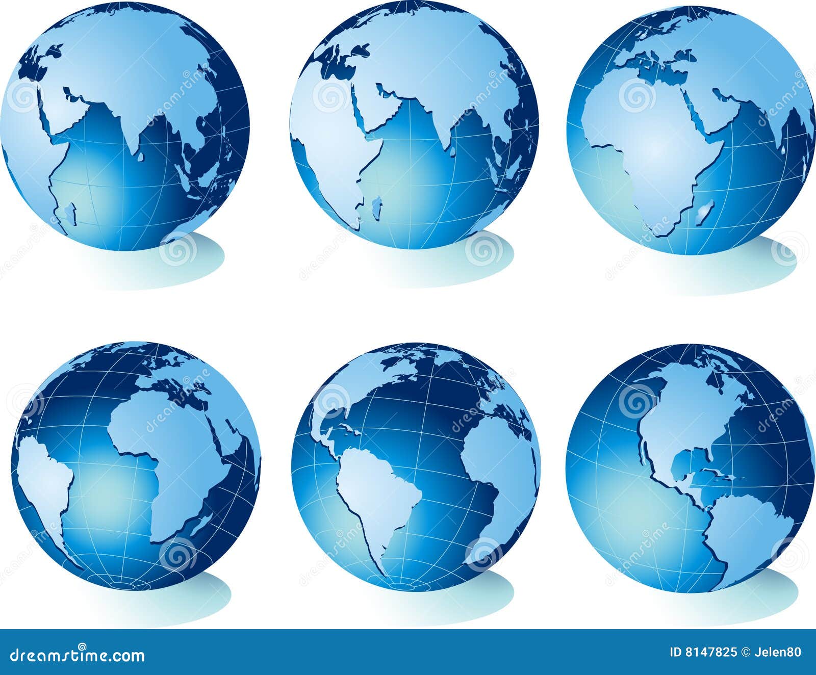 World Globe Map With Equator