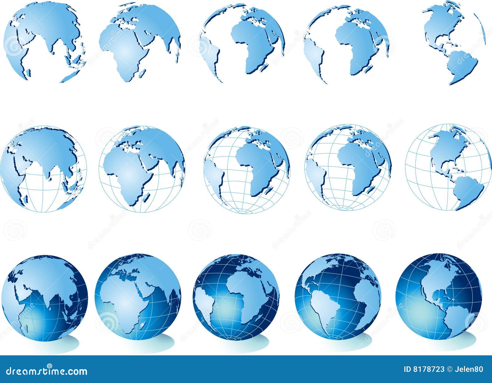 World Globe Map With Equator