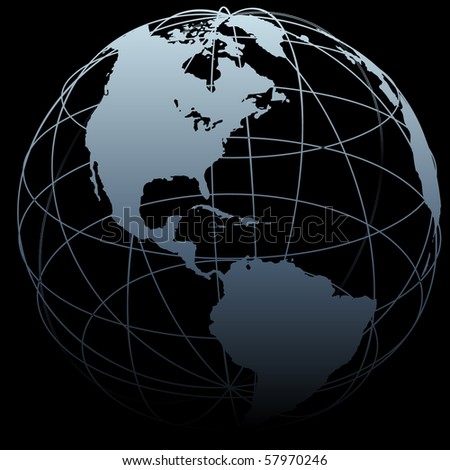 World Globe Map With Latitude And Longitude