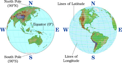 World Globe Map With Latitude And Longitude