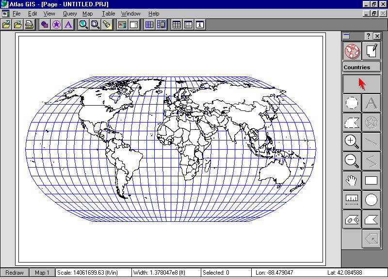 World Globe Map With Latitude And Longitude