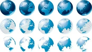 World Globe Vector Free Download