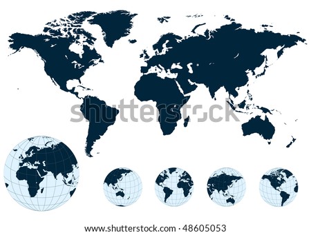 World Globe Vector Free Download