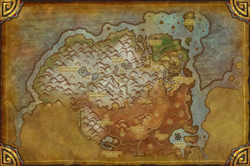 World Of Warcraft Map Mists Of Pandaria