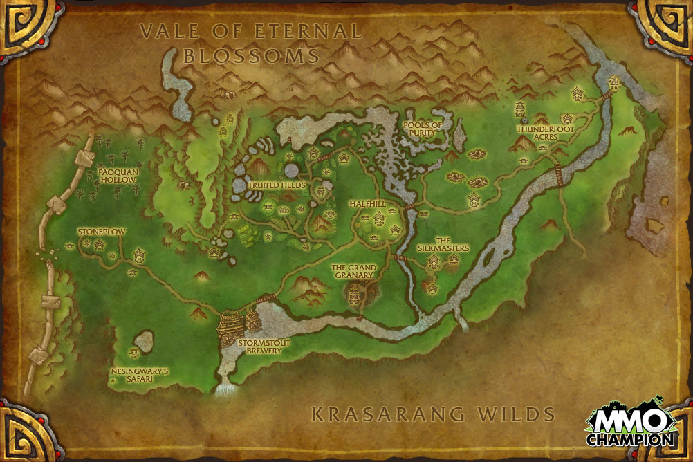 World Of Warcraft Map Mists Of Pandaria