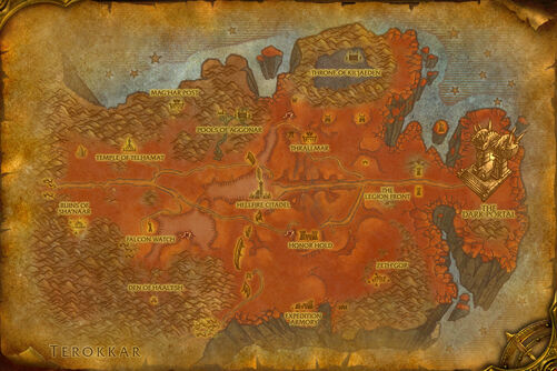 World Of Warcraft Map Outland