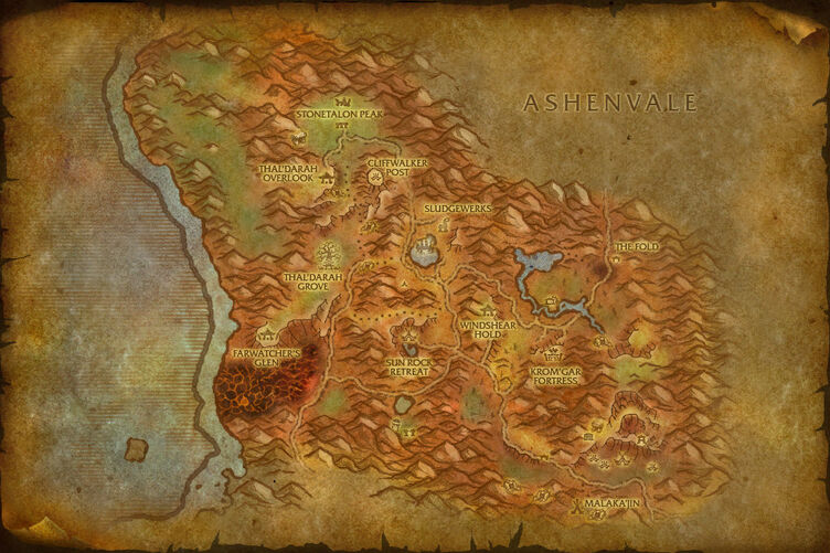 World Of Warcraft Map Wallpaper