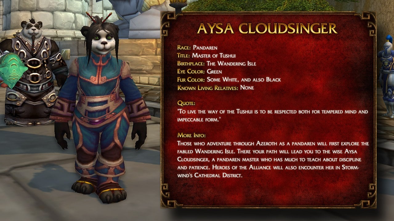 World Of Warcraft Mists Of Pandaria Characters