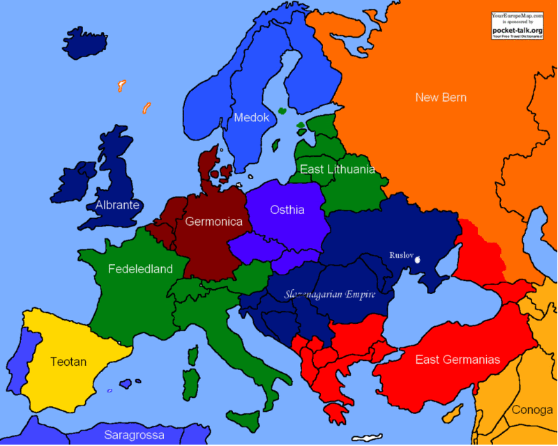 World War 1 Map Allies